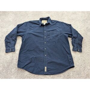 Vintage Abercrombie & Fitch Button Up Shirt Men's Extra Large‎ Blue Warm Comfort